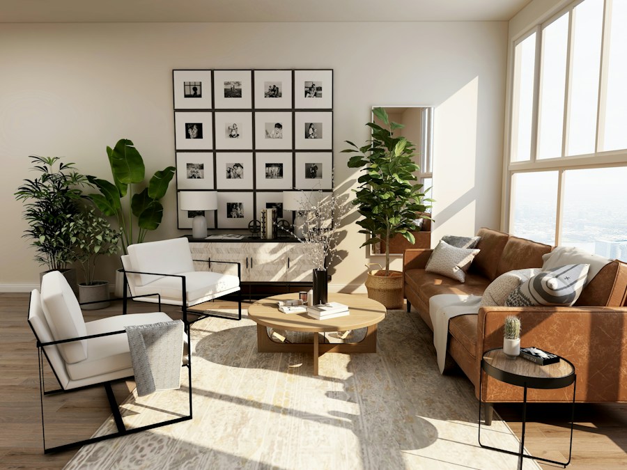 Inspiration: natural textures and warm furniture